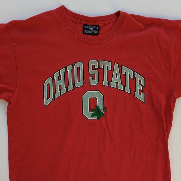 Vintage Ohio State University Football Steve & Barry's Red Shirt Size Large - Picture 4 of 4